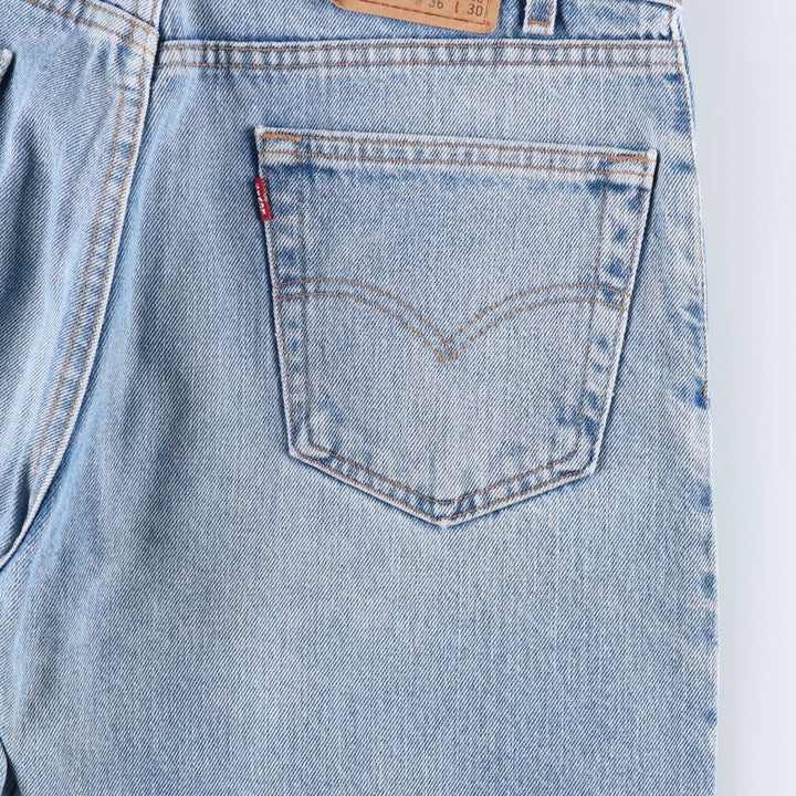 90'S Levi's 505-4891 Tapered Denim Pants, Made in USA, Men's, Size 36, Vintage cotton blue type Vintage Second Hand