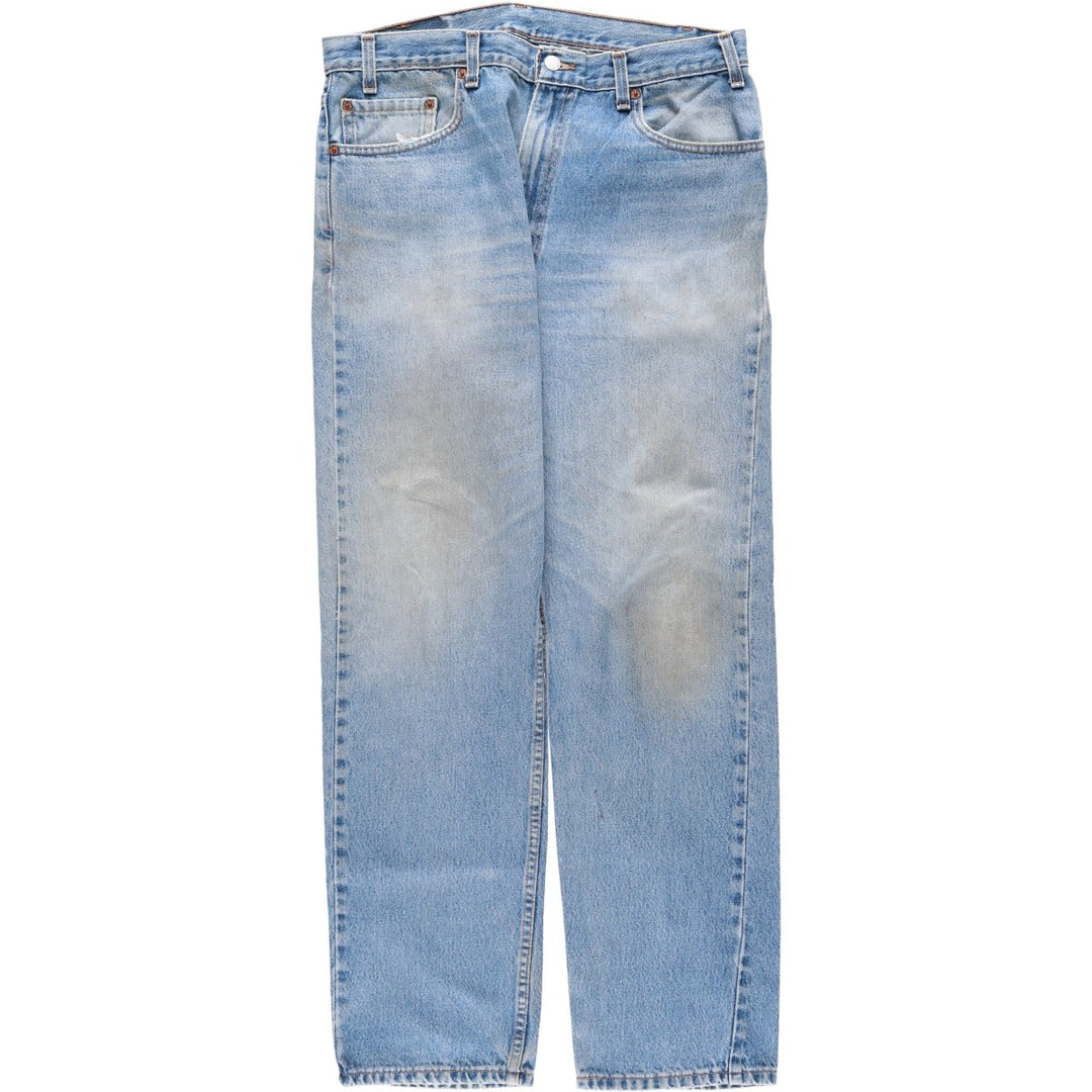 Levi's 505 Regular Fit Straight Leg Tapered Denim Pants, Men's Size W36 (approx.) cotton blue type Vintage Second Hand