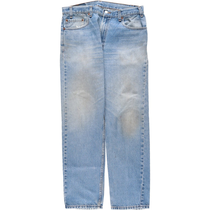 Levi's 505 Regular Fit Straight Leg Tapered Denim Pants, Men's Size W36 (approx.) cotton blue type Vintage Second Hand