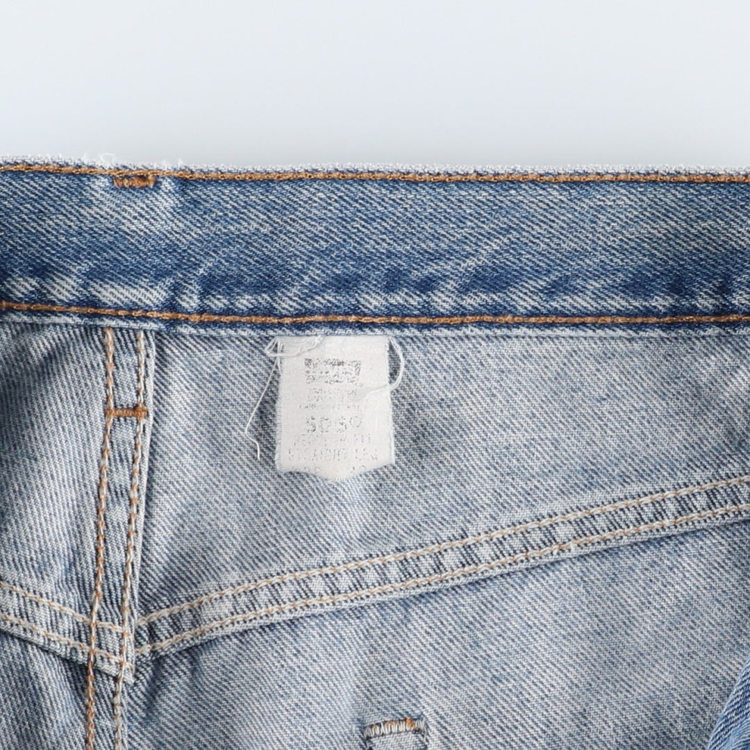 Levi's 505 Regular Fit Straight Leg Tapered Denim Pants, Men's Size W36 (approx.) cotton blue type Vintage Second Hand