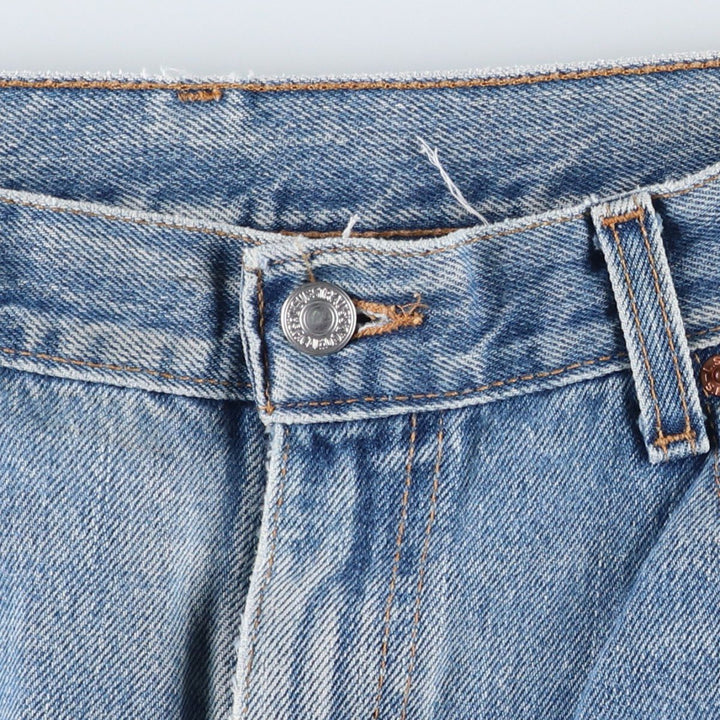 Levi's 505 Regular Fit Straight Leg Tapered Denim Pants, Men's Size W36 (approx.) cotton blue type Vintage Second Hand