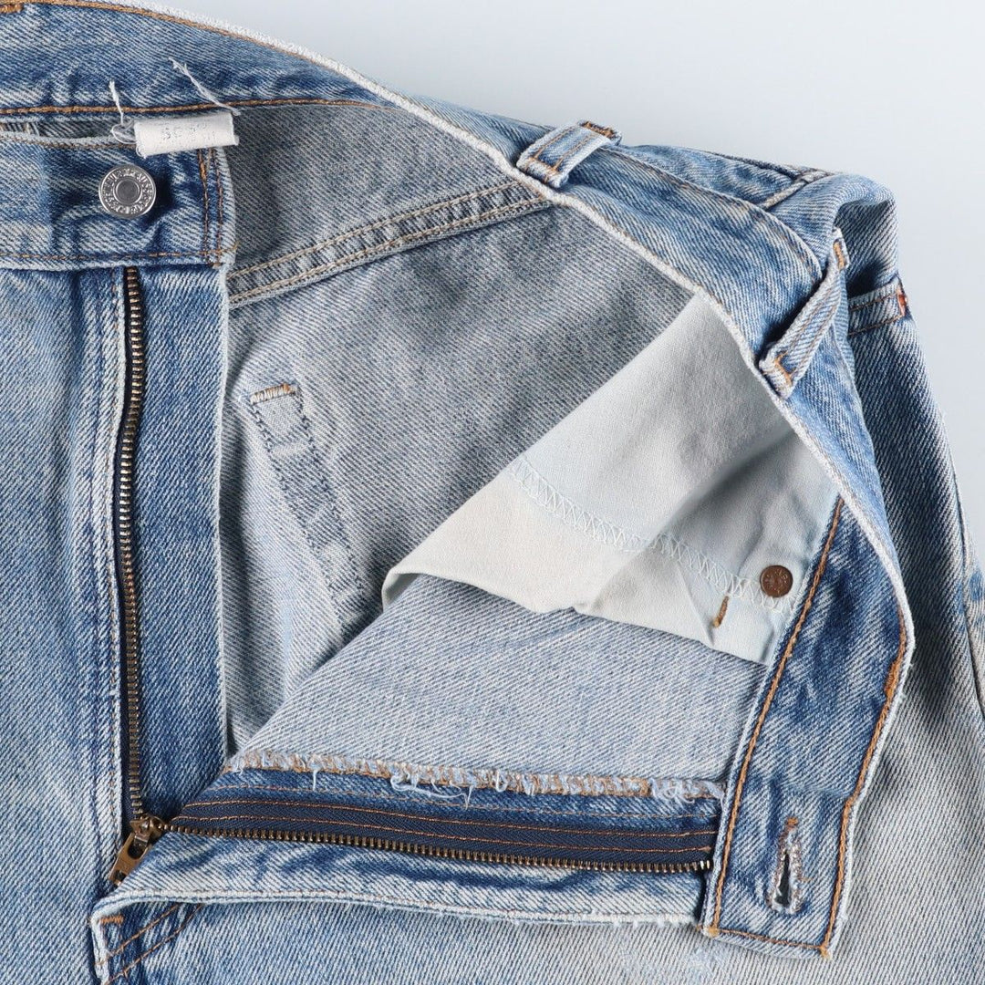 Levi's 505 Regular Fit Straight Leg Tapered Denim Pants, Men's Size W36 (approx.) cotton blue type Vintage Second Hand