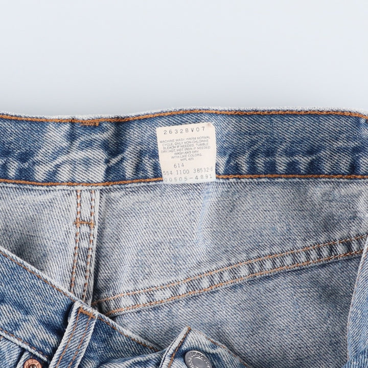2000'S Levi's 00505-4891 Regular Fit Tapered Denim Pants, Made in USA, Men's Size W33 (approx.) cotton blue type Vintage Second Hand