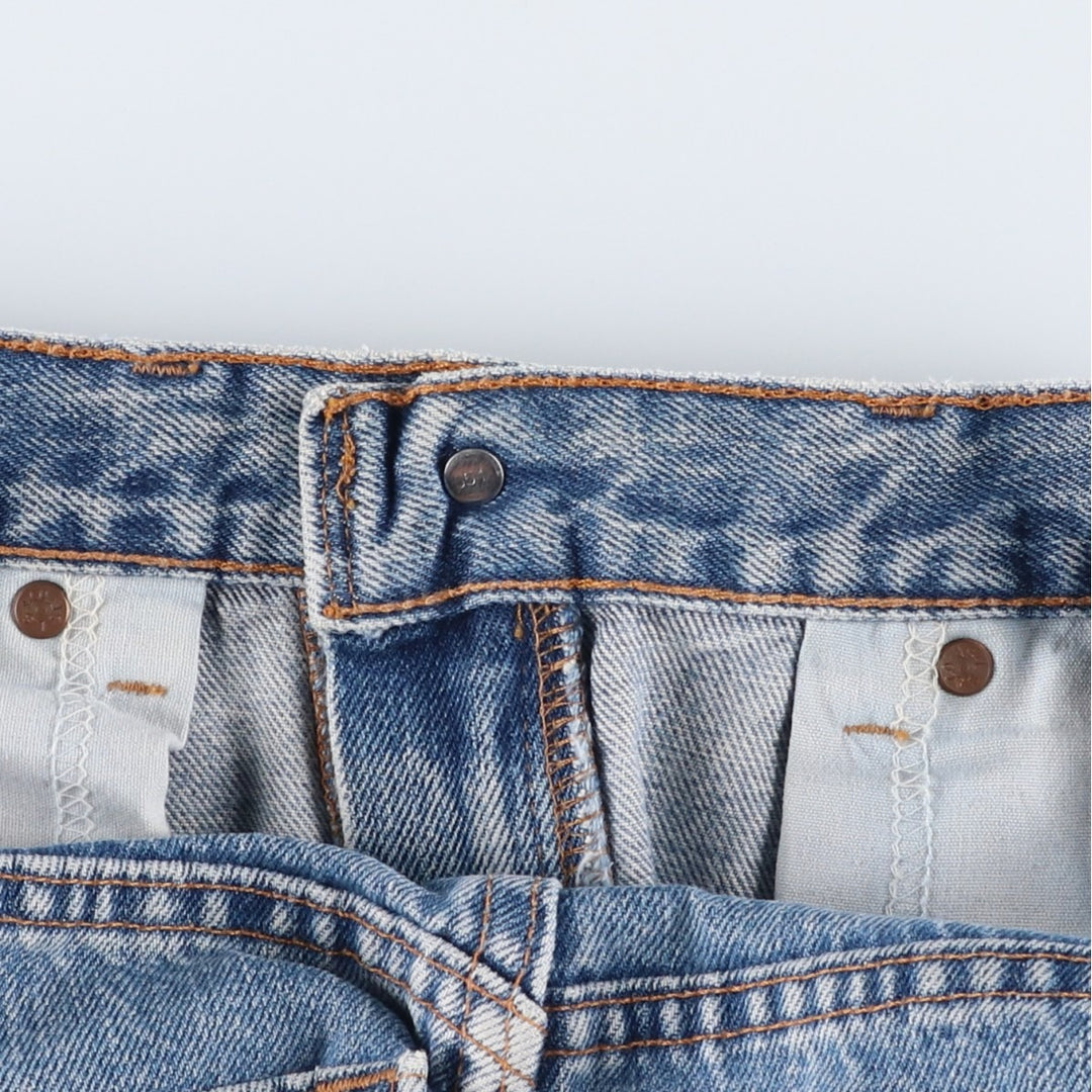 2000'S Levi's 00505-4891 Regular Fit Tapered Denim Pants, Made in USA, Men's Size W33 (approx.) cotton blue type Vintage Second Hand