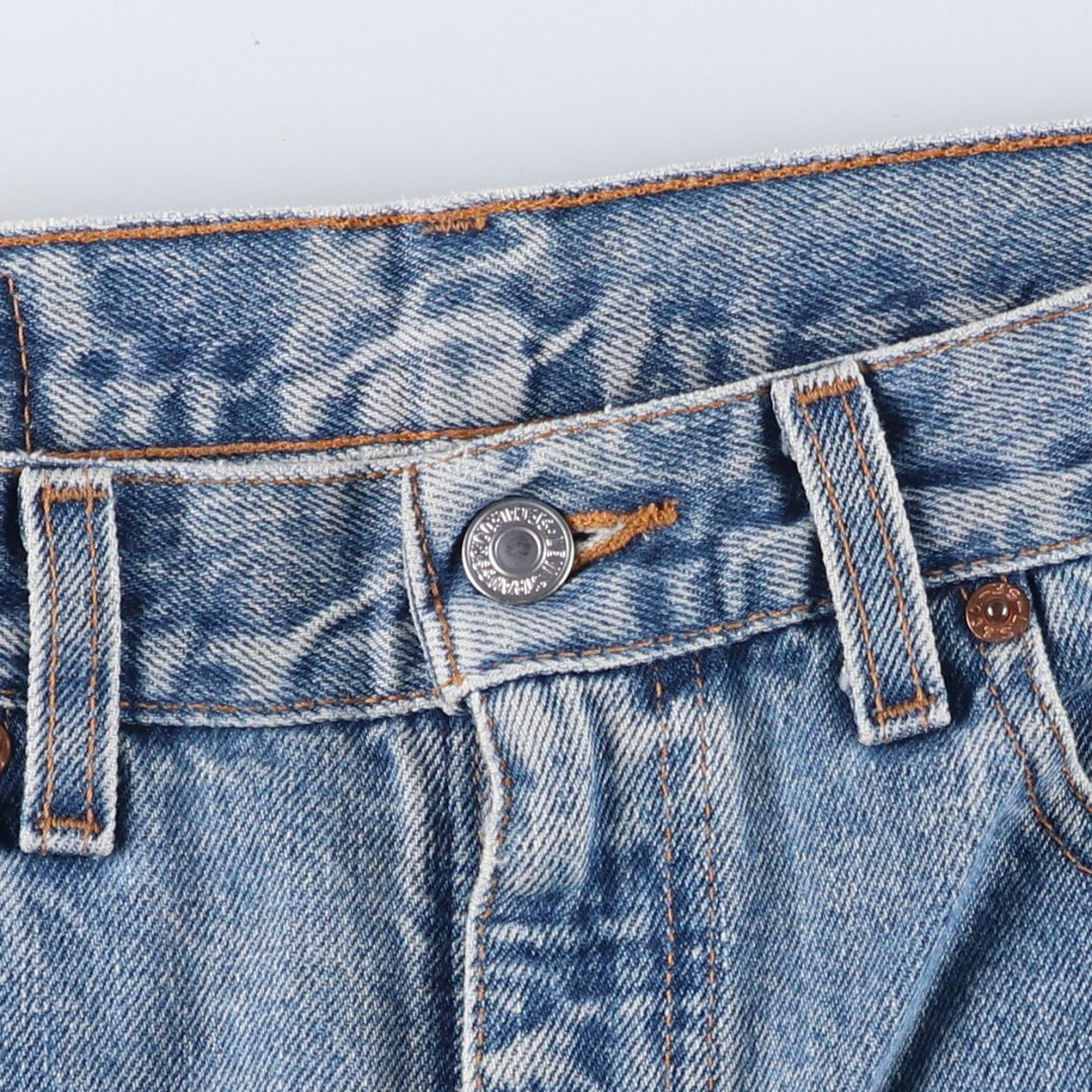 2000'S Levi's 00505-4891 Regular Fit Tapered Denim Pants, Made in USA, Men's Size W33 (approx.) cotton blue type Vintage Second Hand