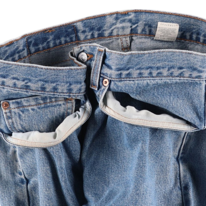 2000'S Levi's 00505-4891 Regular Fit Tapered Denim Pants, Made in USA, Men's Size W33 (approx.) cotton blue type Vintage Second Hand