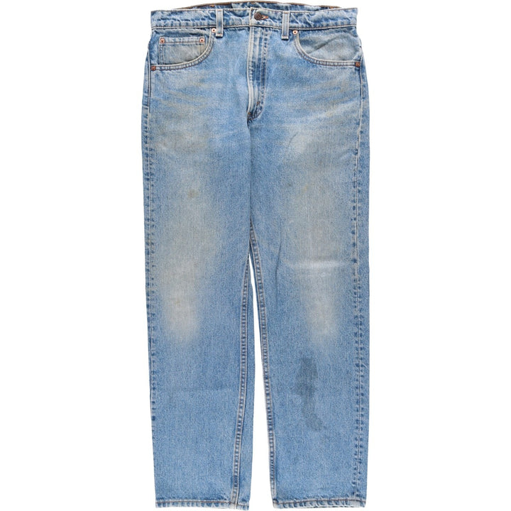 1990'S Levi's 505-4891 Regular Fit Straight Leg Tapered Denim Pants, Made in USA, Men's Size W33 (approx.), Vintage cotton blue type Vintage Second Hand
