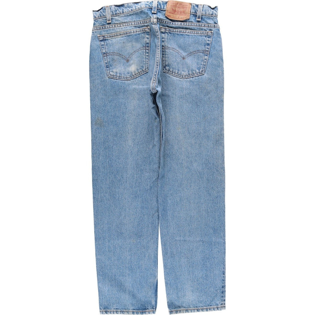 1990'S Levi's 505-4891 Regular Fit Straight Leg Tapered Denim Pants, Made in USA, Men's Size W33 (approx.), Vintage cotton blue type Vintage Second Hand