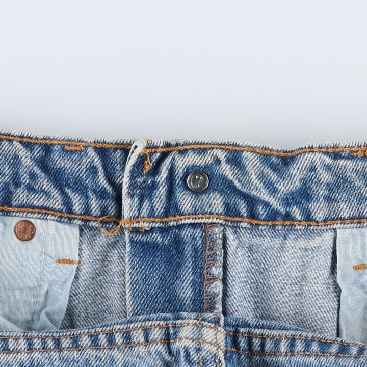 1990'S Levi's 505-4891 Regular Fit Straight Leg Tapered Denim Pants, Made in USA, Men's Size W33 (approx.), Vintage cotton blue type Vintage Second Hand