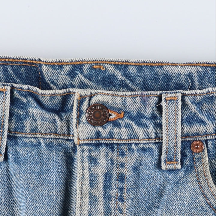 1990'S Levi's 505-4891 Regular Fit Straight Leg Tapered Denim Pants, Made in USA, Men's Size W33 (approx.), Vintage cotton blue type Vintage Second Hand