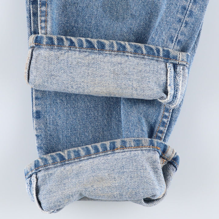 1990'S Levi's 505-4891 Regular Fit Straight Leg Tapered Denim Pants, Made in USA, Men's Size W33 (approx.), Vintage cotton blue type Vintage Second Hand