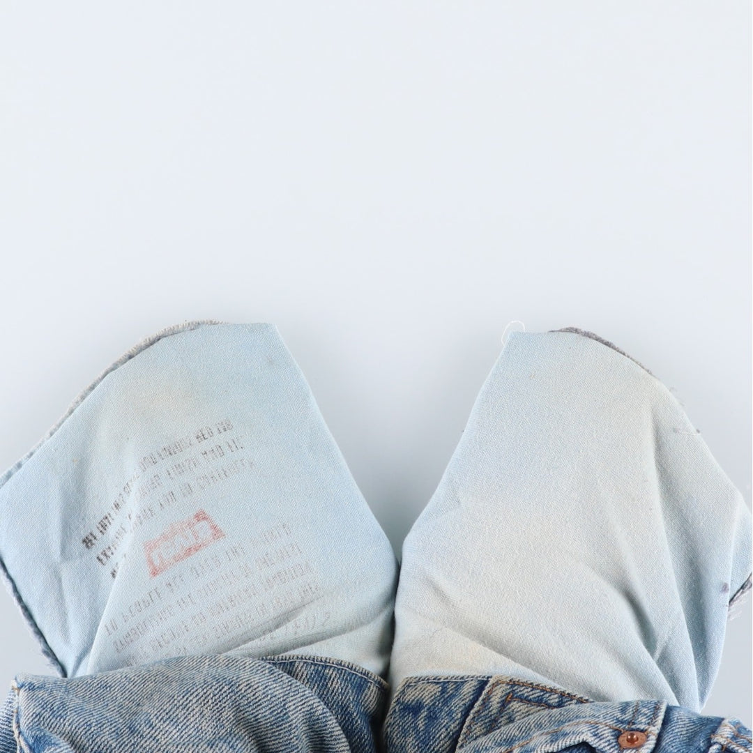 1990'S Levi's 505-4891 Regular Fit Straight Leg Tapered Denim Pants, Made in USA, Men's Size W33 (approx.), Vintage cotton blue type Vintage Second Hand