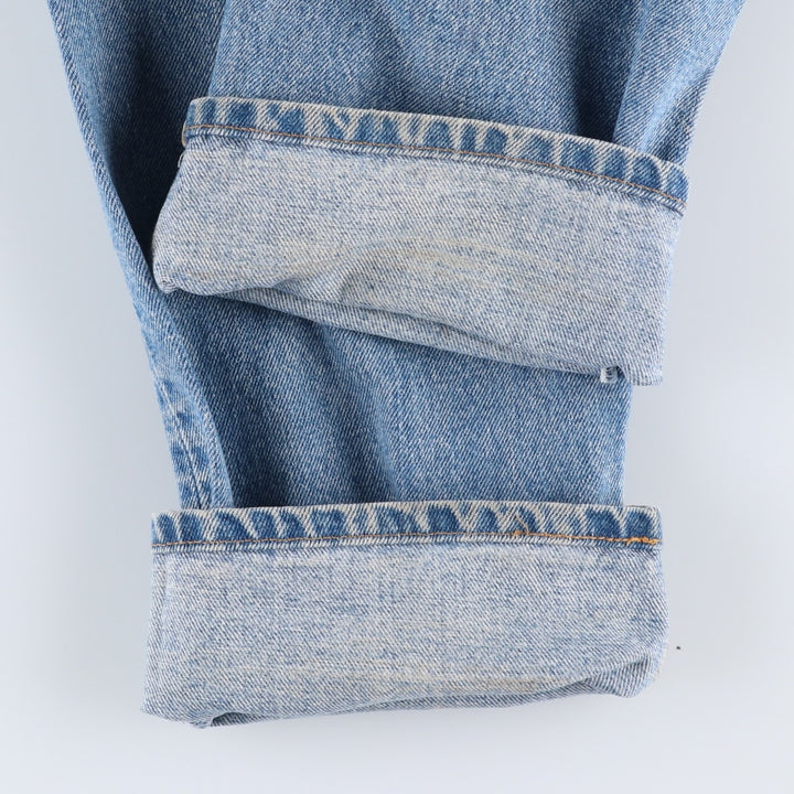 1990'S Levi's 505-4891 Regular Fit Straight Leg Tapered Denim Pants, Made in USA, Men's Size W33 (approx.), Vintage cotton blue type Vintage Second Hand