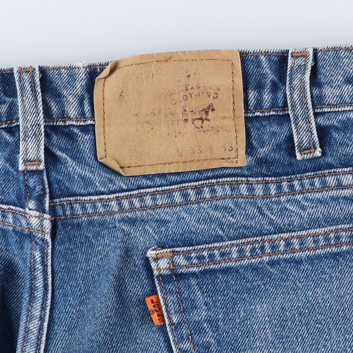 90'S Levi's 20505-0217 Orange Tab Tapered Denim Pants Made in USA Men's W32 Vintage cotton black type Vintage Second Hand
