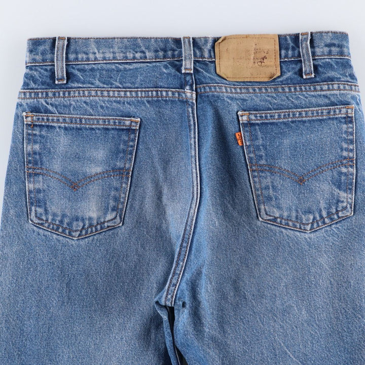 90'S Levi's 20505-0217 Orange Tab Tapered Denim Pants Made in USA Men's W32 Vintage cotton black type Vintage Second Hand