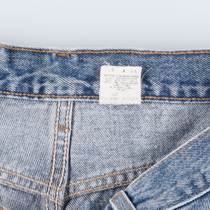 00'S Levi's 505 REGULAR FIT STRAIGHT LEG tapered denim pants made in USA, men's size w34 cotton Blue type light blue Vintage Second Hand