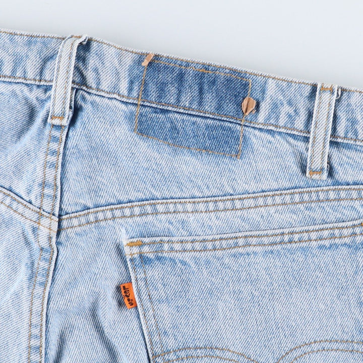1990'S Levi's 40505-0214 Orange Tab Tapered Denim Pants, Made in USA, Men's W35 (approx.), Vintage cotton blue type Vintage Second Hand