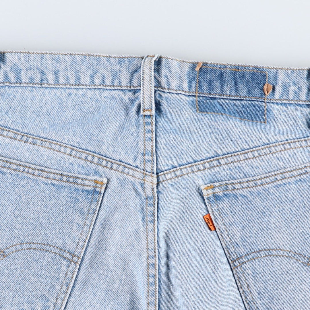 1990'S Levi's 40505-0214 Orange Tab Tapered Denim Pants, Made in USA, Men's W35 (approx.), Vintage cotton blue type Vintage Second Hand