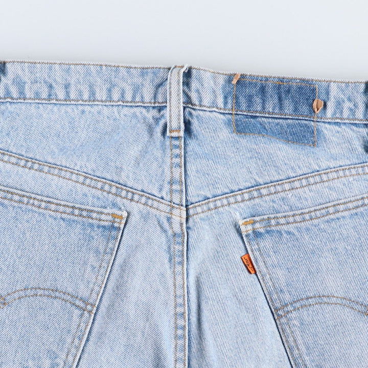 1990'S Levi's 40505-0214 Orange Tab Tapered Denim Pants, Made in USA, Men's W35 (approx.), Vintage cotton blue type Vintage Second Hand
