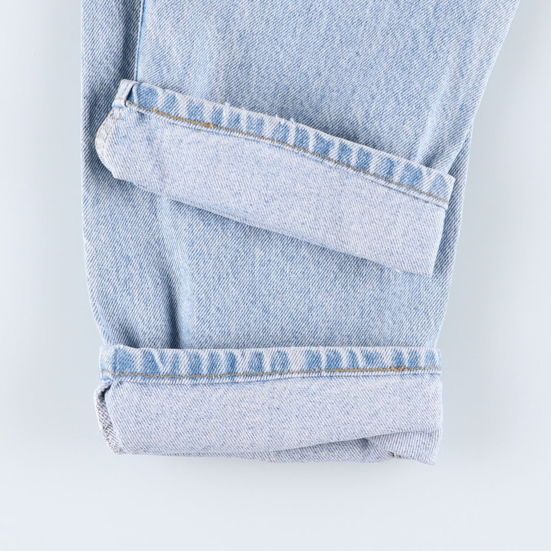 1990'S Levi's 40505-0214 Orange Tab Tapered Denim Pants, Made in USA, Men's W35 (approx.), Vintage cotton blue type Vintage Second Hand