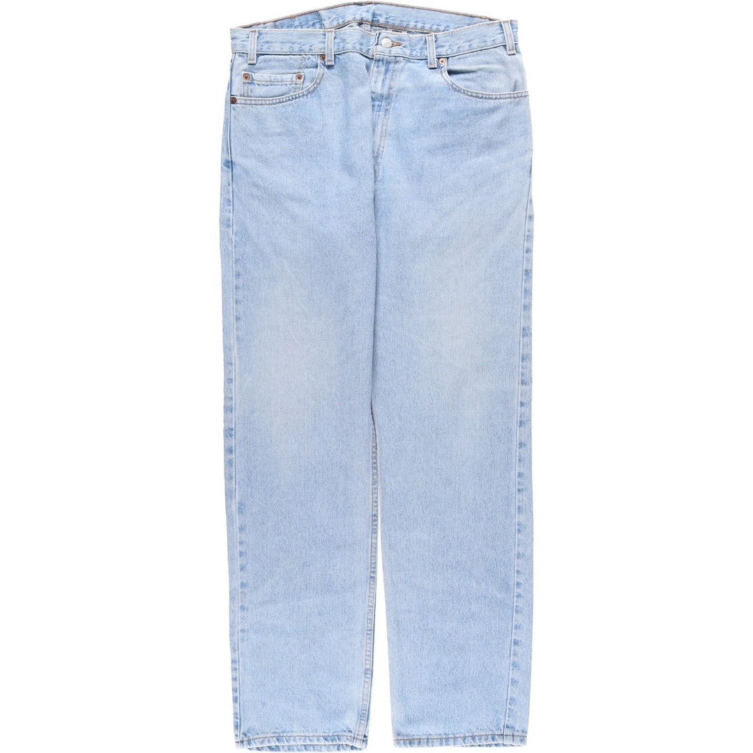 Levi's 00505-4834 Regular Fit Straight Leg Tapered Denim Pants, Made in USA, Men's Size W36 (approx.), Vintage. cotton blue type Vintage Second Hand