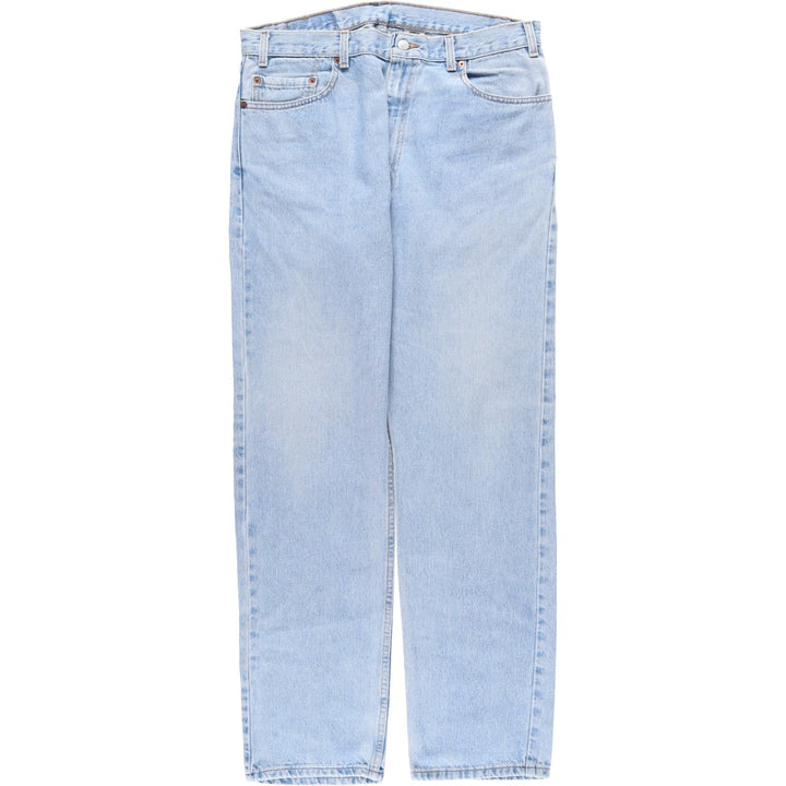 Levi's 00505-4834 Regular Fit Straight Leg Tapered Denim Pants, Made in USA, Men's Size W36 (approx.), Vintage. cotton blue type Vintage Second Hand