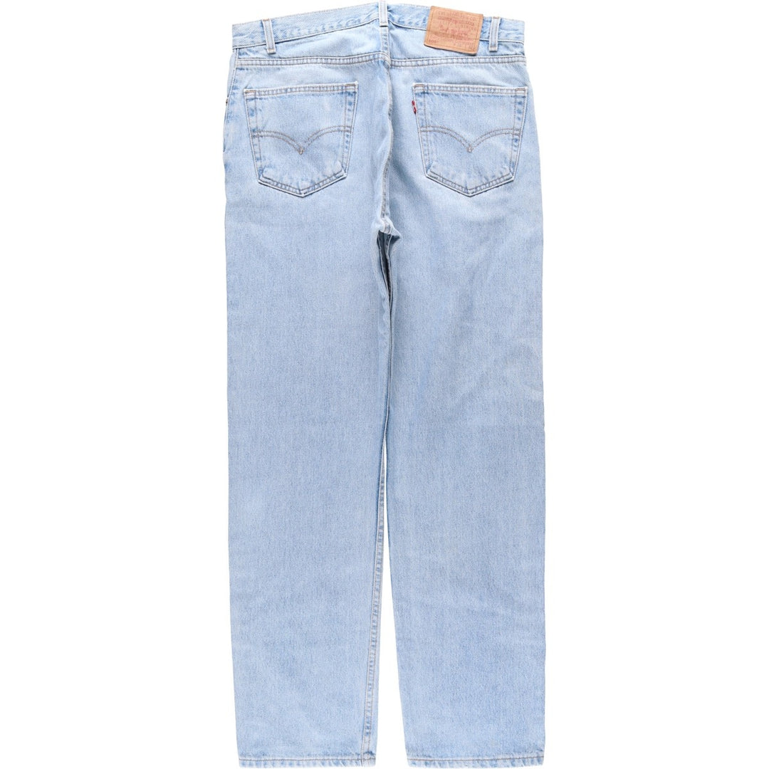 Levi's 00505-4834 Regular Fit Straight Leg Tapered Denim Pants, Made in USA, Men's Size W36 (approx.), Vintage. cotton blue type Vintage Second Hand