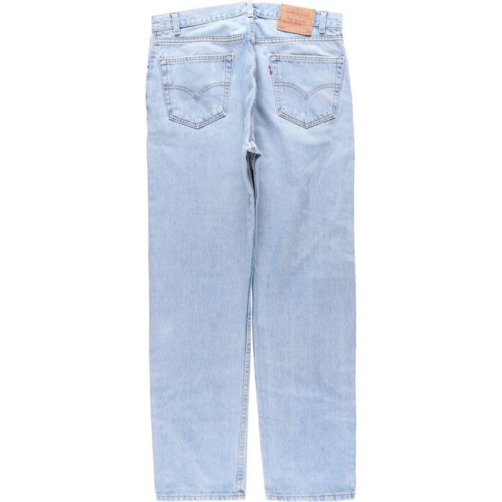 Levi's 00505-4834 Regular Fit Straight Leg Tapered Denim Pants, Made in USA, Men's Size W36 (approx.), Vintage. cotton blue type Vintage Second Hand