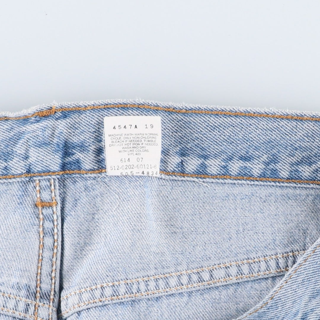 Levi's 00505-4834 Regular Fit Straight Leg Tapered Denim Pants, Made in USA, Men's Size W36 (approx.), Vintage. cotton blue type Vintage Second Hand