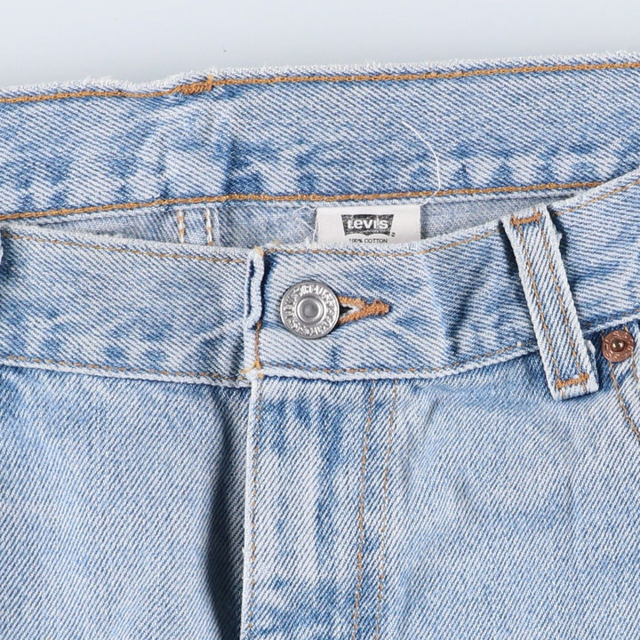 Levi's 00505-4834 Regular Fit Straight Leg Tapered Denim Pants, Made in USA, Men's Size W36 (approx.), Vintage. cotton blue type Vintage Second Hand
