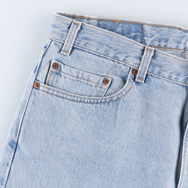 Levi's 00505-4834 Regular Fit Straight Leg Tapered Denim Pants, Made in USA, Men's Size W36 (approx.), Vintage. cotton blue type Vintage Second Hand