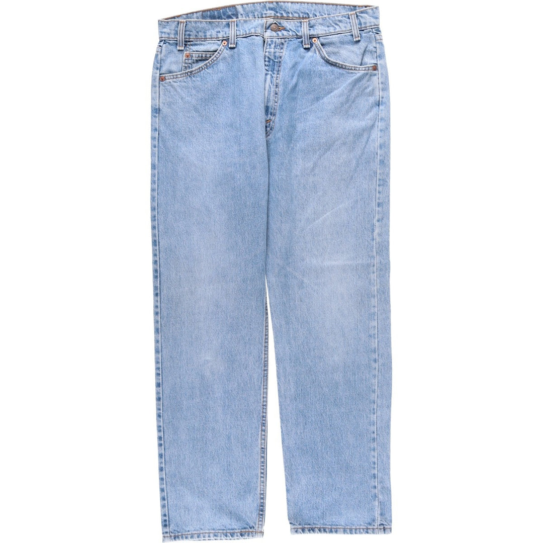 90'S Levi's 40505-0214 Regular Fit Straight Leg Orange Tab Tapered Denim Pants, Made in USA, Men's W35 equivalent. cotton Blue type light blue Vintage Second Hand