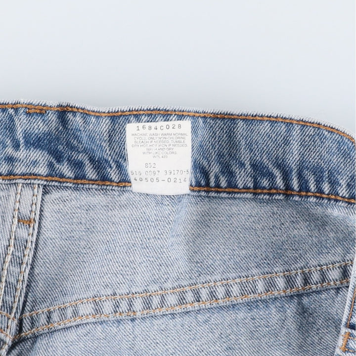 90'S Levi's 40505-0214 Regular Fit Straight Leg Orange Tab Tapered Denim Pants, Made in USA, Men's W35 equivalent. cotton Blue type light blue Vintage Second Hand