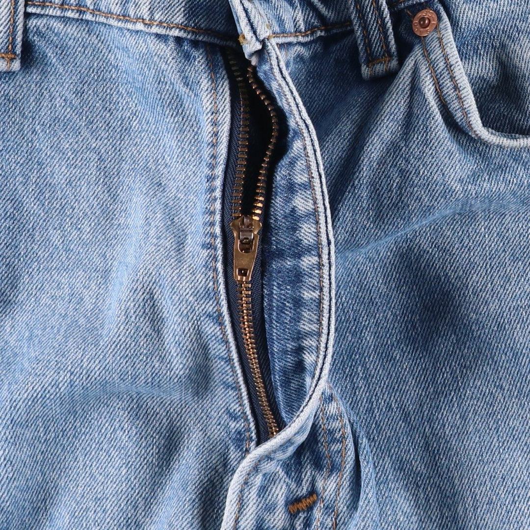 90'S Levi's 40505-0214 Regular Fit Straight Leg Orange Tab Tapered Denim Pants, Made in USA, Men's W35 equivalent. cotton Blue type light blue Vintage Second Hand