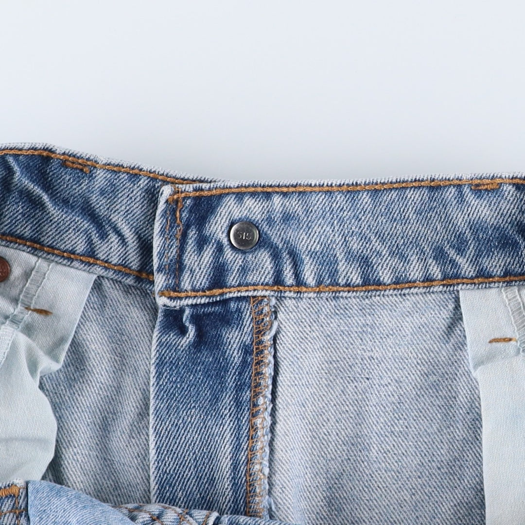90'S Levi's 40505-0214 Regular Fit Straight Leg Orange Tab Tapered Denim Pants, Made in USA, Men's W35 equivalent. cotton Blue type light blue Vintage Second Hand
