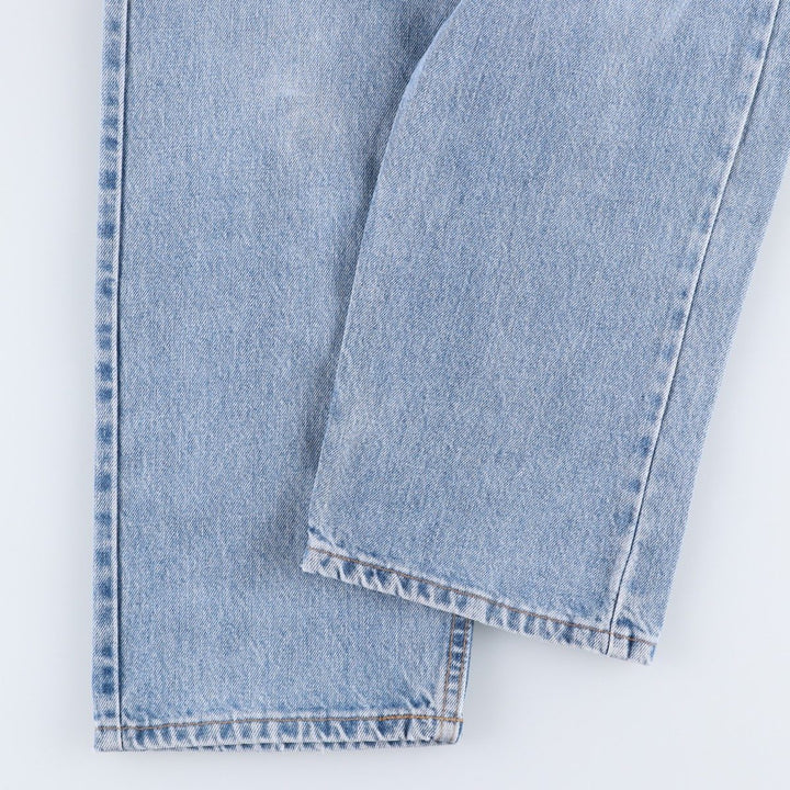 90'S Levi's 40505-0214 Regular Fit Straight Leg Orange Tab Tapered Denim Pants, Made in USA, Men's W35 equivalent. cotton Blue type light blue Vintage Second Hand