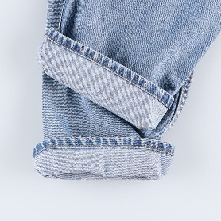 90'S Levi's 40505-0214 Regular Fit Straight Leg Orange Tab Tapered Denim Pants, Made in USA, Men's W35 equivalent. cotton Blue type light blue Vintage Second Hand