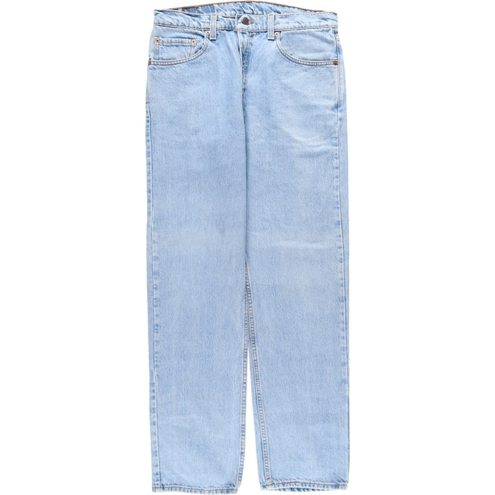 Levi's 00505-4834 Regular Fit Straight Leg Tapered Denim Pants, Made in USA, Men's Size W34 (approx.), Vintage. cotton blue type Vintage Second Hand