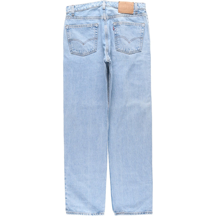 Levi's 00505-4834 Regular Fit Straight Leg Tapered Denim Pants, Made in USA, Men's Size W34 (approx.), Vintage. cotton blue type Vintage Second Hand