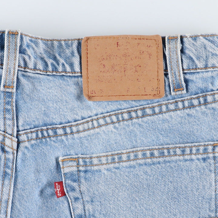 Levi's 00505-4834 Regular Fit Straight Leg Tapered Denim Pants, Made in USA, Men's Size W34 (approx.), Vintage. cotton blue type Vintage Second Hand