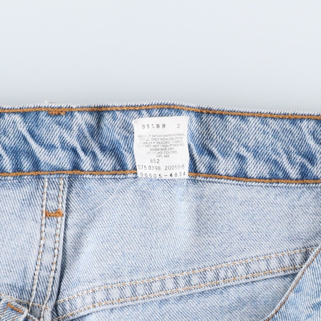 Levi's 00505-4834 Regular Fit Straight Leg Tapered Denim Pants, Made in USA, Men's Size W34 (approx.), Vintage. cotton blue type Vintage Second Hand