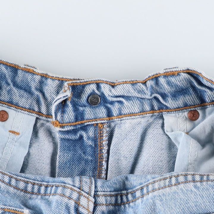 Levi's 00505-4834 Regular Fit Straight Leg Tapered Denim Pants, Made in USA, Men's Size W34 (approx.), Vintage. cotton blue type Vintage Second Hand