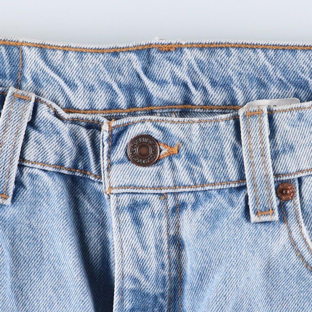 Levi's 00505-4834 Regular Fit Straight Leg Tapered Denim Pants, Made in USA, Men's Size W34 (approx.), Vintage. cotton blue type Vintage Second Hand