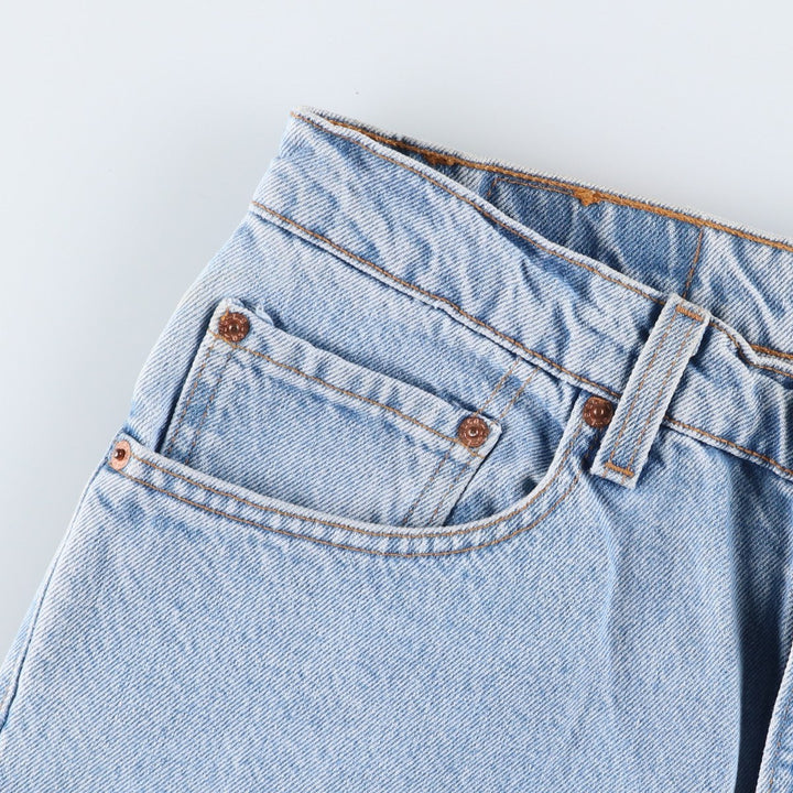 Levi's 00505-4834 Regular Fit Straight Leg Tapered Denim Pants, Made in USA, Men's Size W34 (approx.), Vintage. cotton blue type Vintage Second Hand