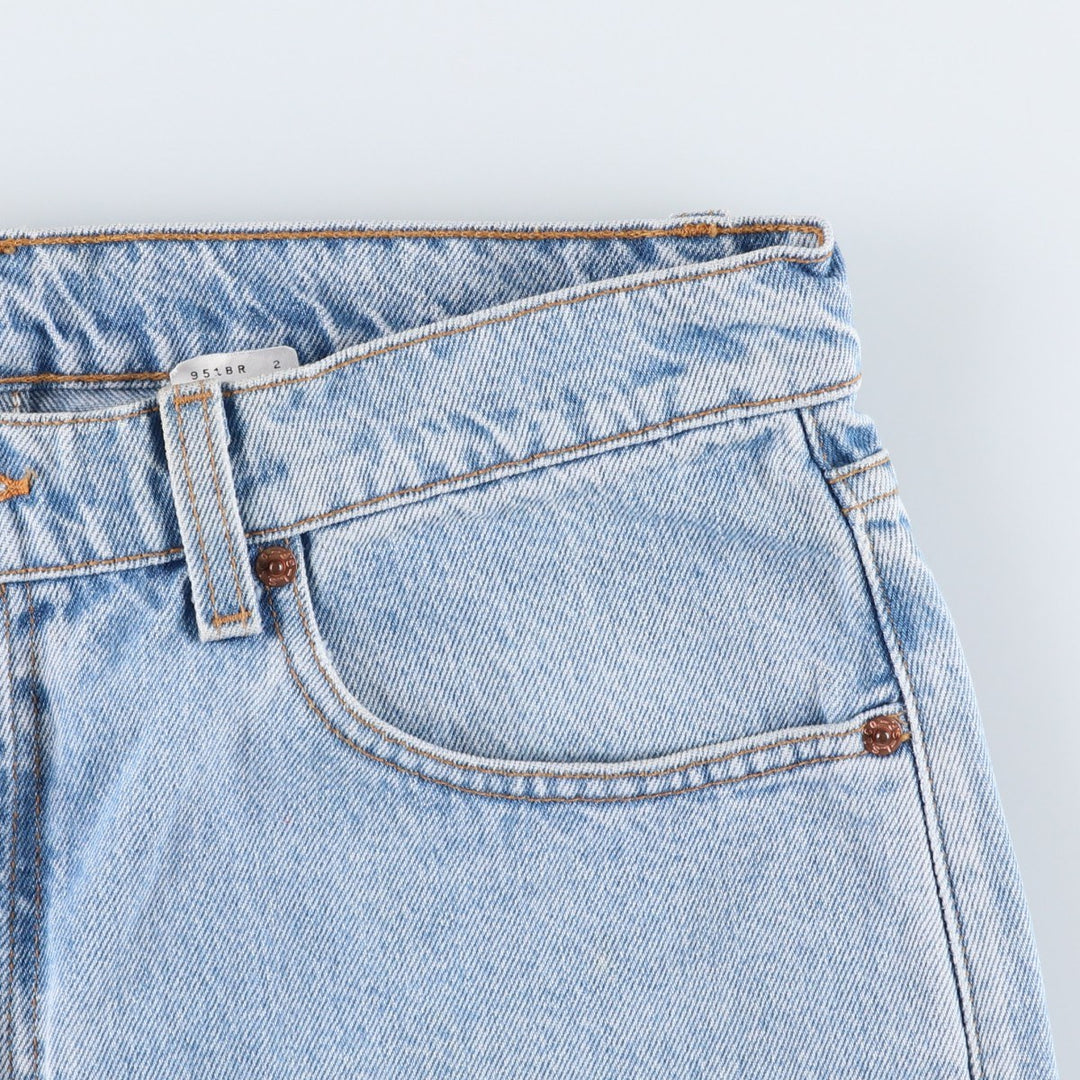 Levi's 00505-4834 Regular Fit Straight Leg Tapered Denim Pants, Made in USA, Men's Size W34 (approx.), Vintage. cotton blue type Vintage Second Hand
