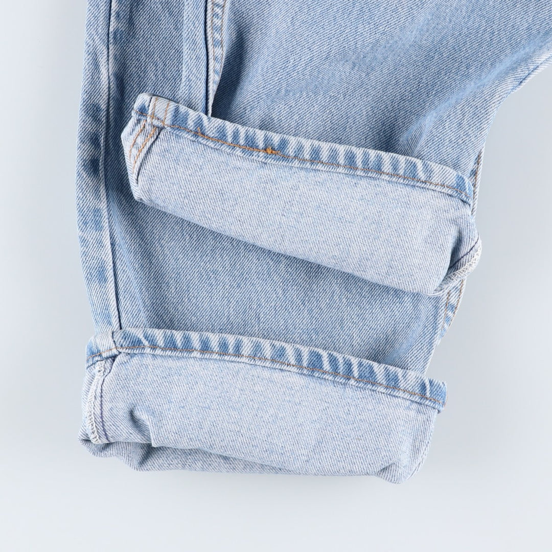 Levi's 00505-4834 Regular Fit Straight Leg Tapered Denim Pants, Made in USA, Men's Size W34 (approx.), Vintage. cotton blue type Vintage Second Hand