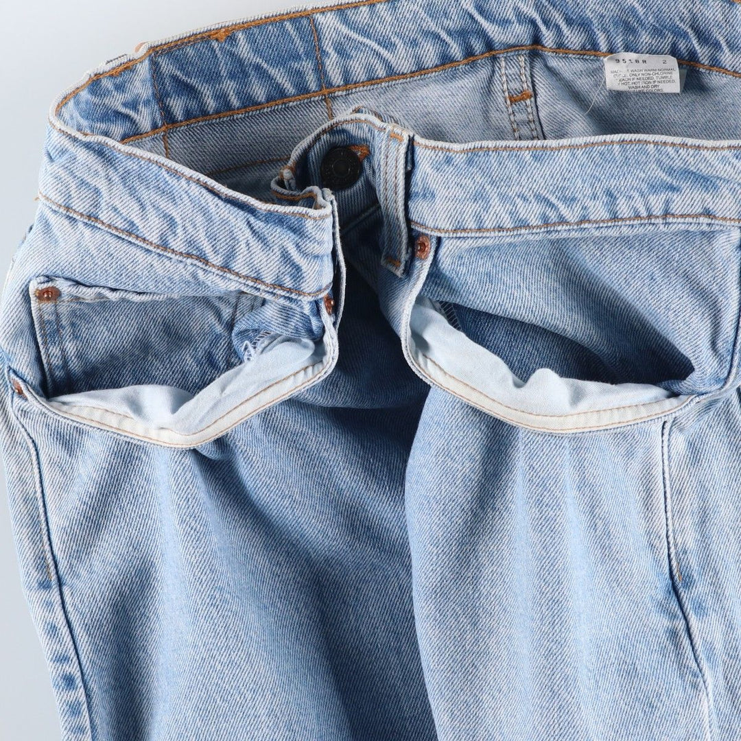 Levi's 00505-4834 Regular Fit Straight Leg Tapered Denim Pants, Made in USA, Men's Size W34 (approx.), Vintage. cotton blue type Vintage Second Hand