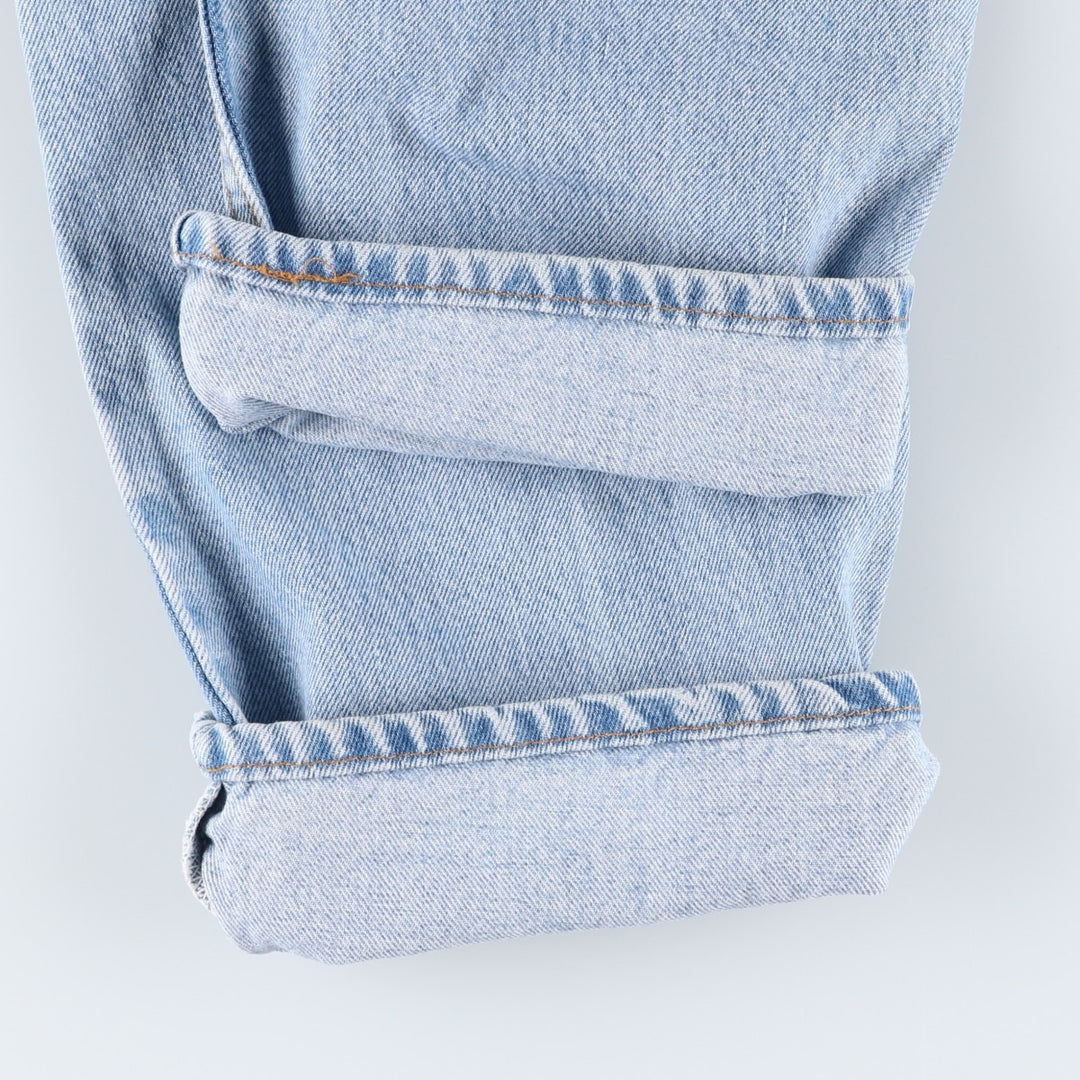 Levi's 00505-4834 Regular Fit Straight Leg Tapered Denim Pants, Made in USA, Men's Size W34 (approx.), Vintage. cotton blue type Vintage Second Hand
