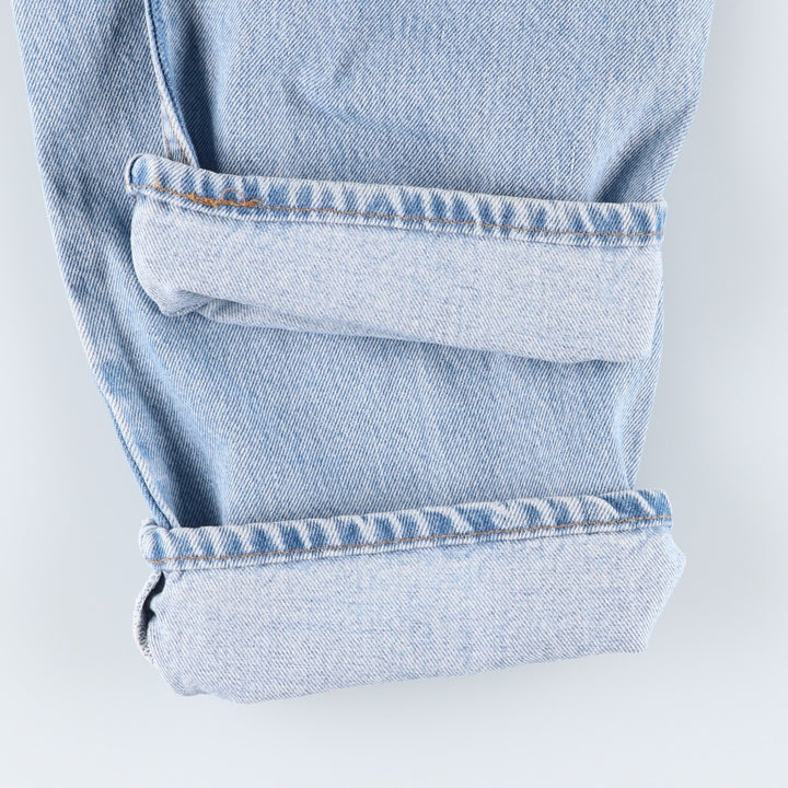 Levi's 00505-4834 Regular Fit Straight Leg Tapered Denim Pants, Made in USA, Men's Size W34 (approx.), Vintage. cotton blue type Vintage Second Hand