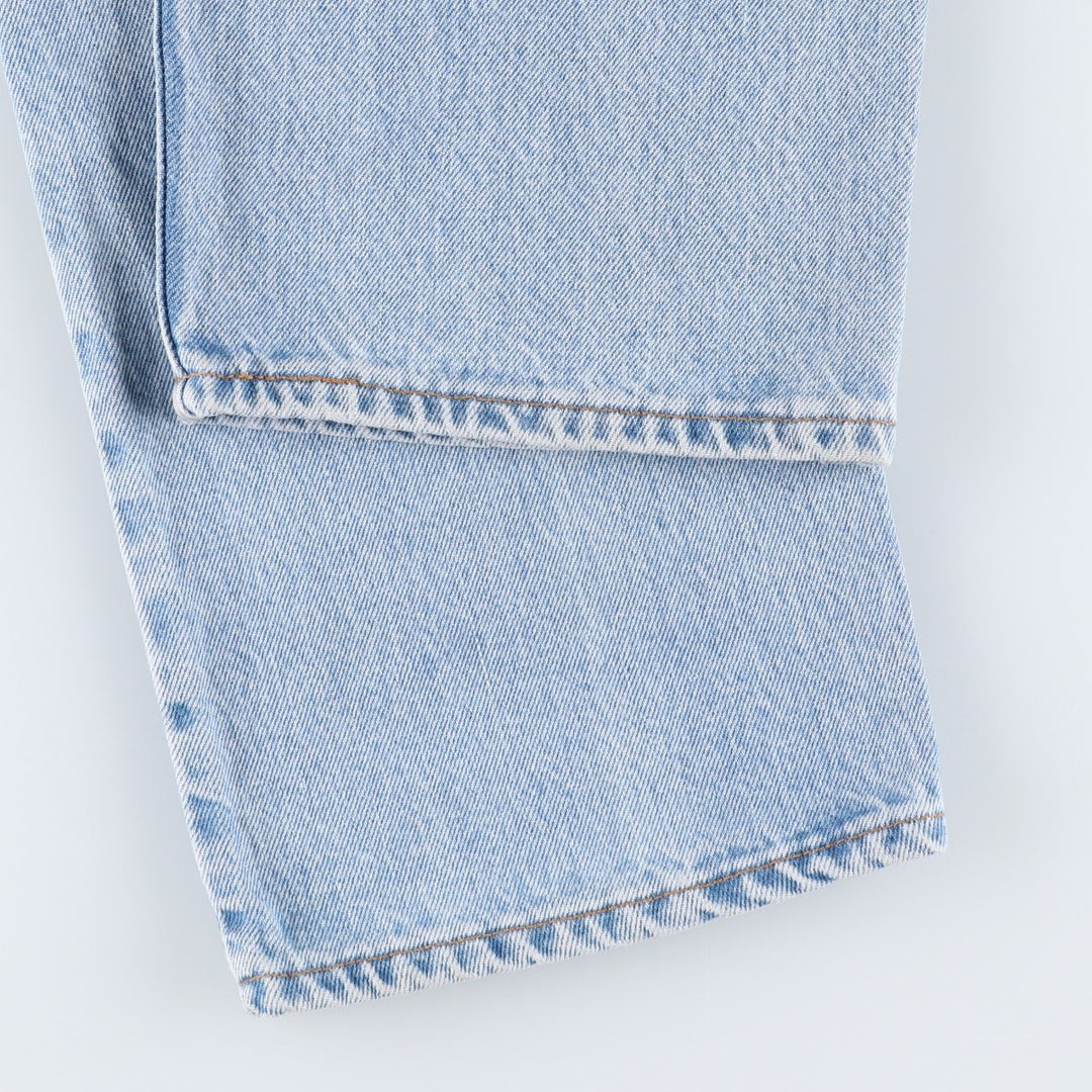 Levi's 00505-4834 Regular Fit Straight Leg Tapered Denim Pants, Made in USA, Men's Size W34 (approx.), Vintage. cotton blue type Vintage Second Hand